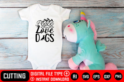 Peace Love Dogs SVG CraftlabSvg29 