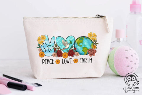 Peace Love Earth Day PNG Sublimation Sublimation Owlsome.Designs 