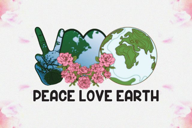 Peace Love Earth Day Sublimation Sublimation Jagonath Roy 