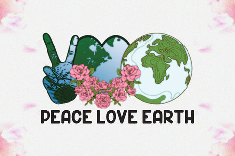 Peace Love Earth Day Sublimation Sublimation Jagonath Roy 