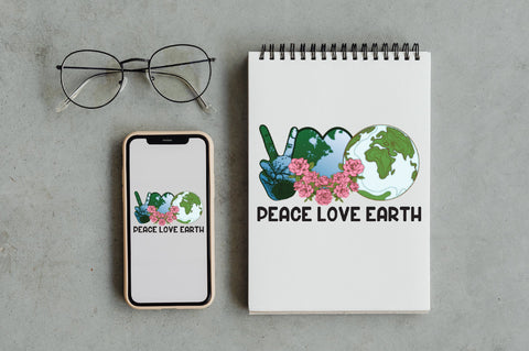 Peace Love Earth Day Sublimation Sublimation Jagonath Roy 