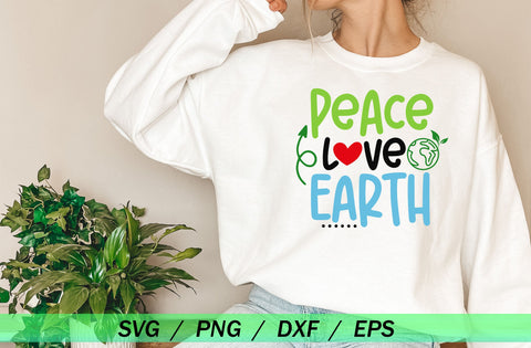 Peace Love Earth, Earth SVG SVG MD mominul islam 