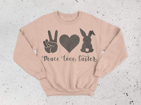 Peace Love Easter svg, Bunny svg, Rabbit svg, Happy Easter svg, Easter svg, Christian easter svg, Bunny Ears svg, Easter rabbit svg SVG CutLeafSvg 