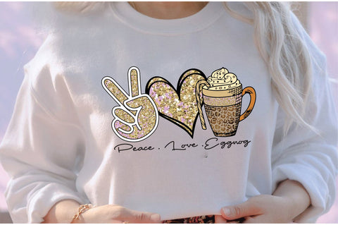 peace love Eggnog Sublimation Sublimation Creativeart88 