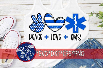 Peace Love EMS-SVG DXF EPS PNG SVG Greedy Stitches 