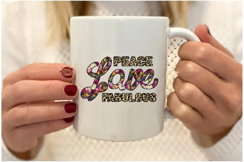 Peace Love Fabulous Sublimation Sublimation Jagonath Roy 
