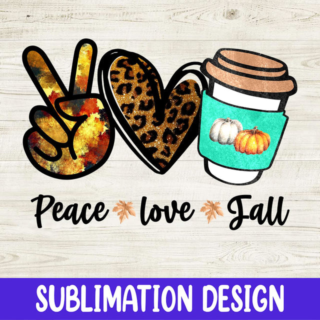 Peace love Fall, Fall vibes png, Happy fall png, Fall png, Autumn png, Sublimation designs downloads, png files for Sublimation Sublimation iStyleDesign 