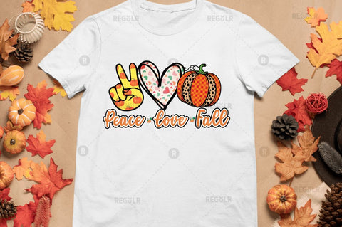 Peace love fall Sublimation Design Sublimation Regulrcrative 