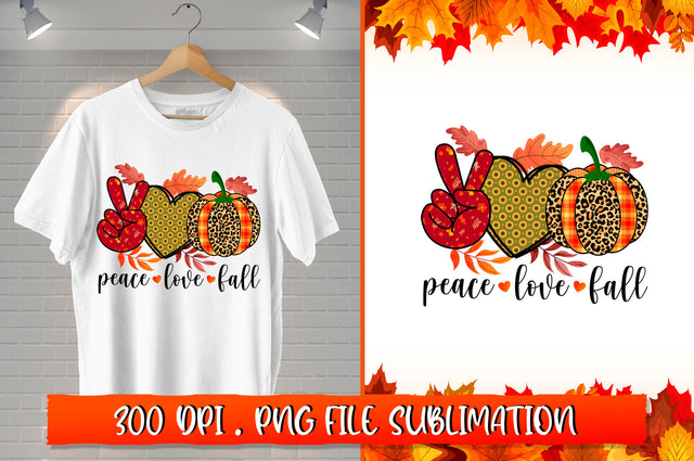 Peace love fall Sublimation SVG Shetara Begum 