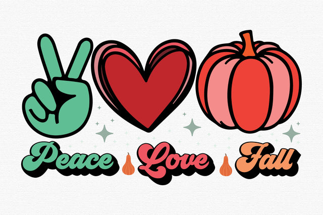 Peace love Fall SVG designartist 