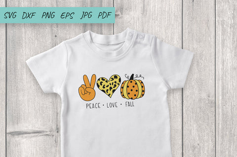 Peace love fall Svg, Pumpkin Svg, Fall svg SVG Irina Ostapenko 