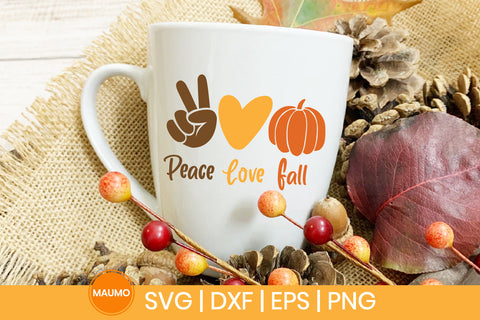 Peace love fall svg quote SVG Maumo Designs 