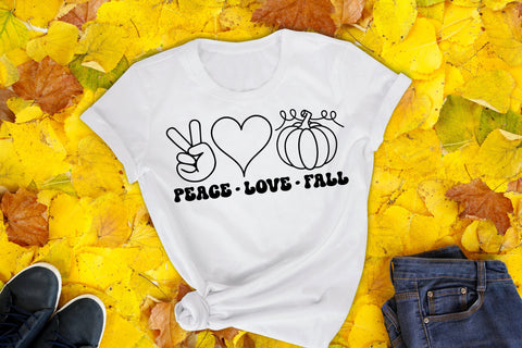 Peace Love Fall SVG, Retro Fall SVG SVG CraftLabSVG 