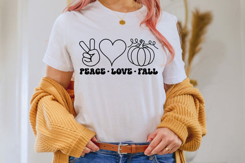 Peace Love Fall SVG, Retro Fall SVG SVG CraftLabSVG 