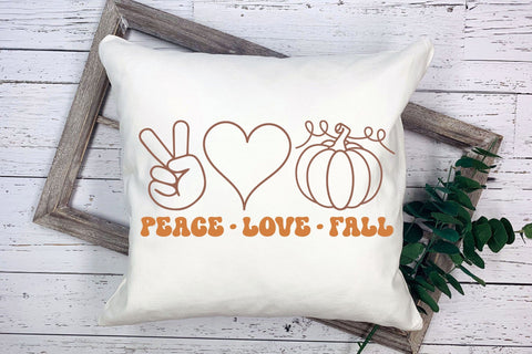 Peace Love Fall SVG, Retro Fall SVG SVG CraftLabSVG 