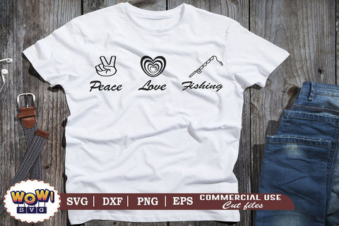 Peace love fishing svg, Camping svg, RV svg, Png, Dxf SVG Wowsvgstudio 