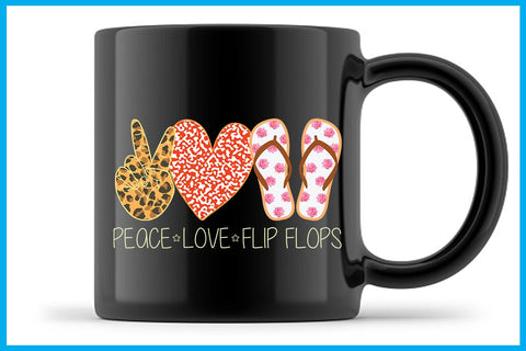 Peace Love Flip Flops Summer Sublimation PNG Printable Files Sublimation Creativedesigntee 