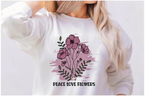 Peace Love Flowers Sublimation Sublimation Jagonath Roy 