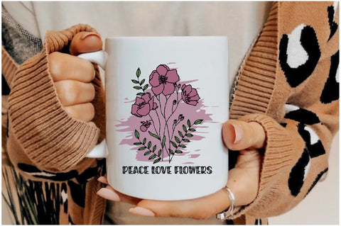 Peace Love Flowers Sublimation Sublimation Jagonath Roy 