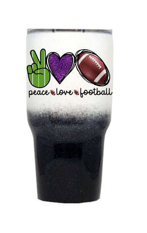 Peace Love Football BUNDLE Sublimation Waterslide Sublimation Sweet Tees 