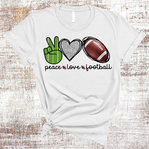 Peace Love Football BUNDLE Sublimation Waterslide Sublimation Sweet Tees 