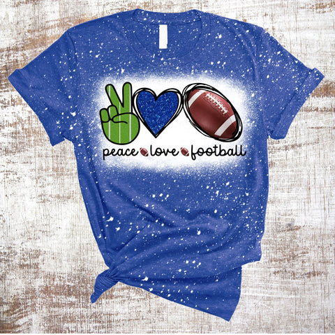 Peace Love Football BUNDLE Sublimation Waterslide Sublimation Sweet Tees 