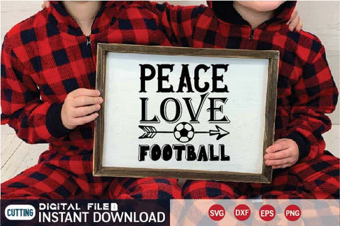 peace love football SVG designer krishna 