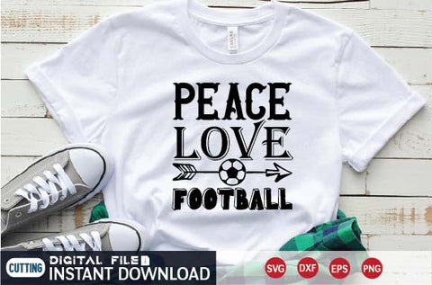 peace love football SVG designer krishna 