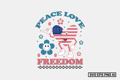 Peace Love Freedom SVG SVG designmaster24 