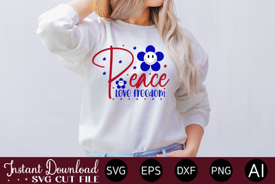 Peace Love Freedom SVG SVG designmaster24 