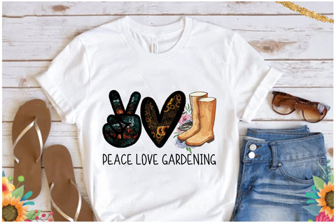 Peace Love Gardening Sublimation Sublimation Jagonath Roy 