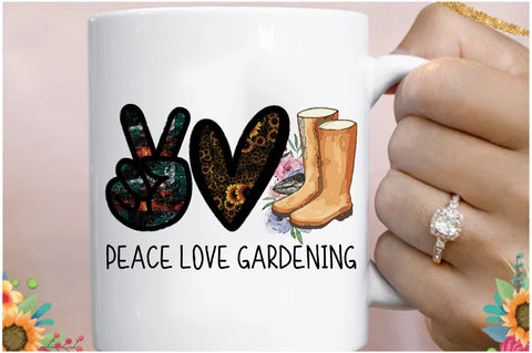 Peace Love Gardening Sublimation Sublimation Jagonath Roy 