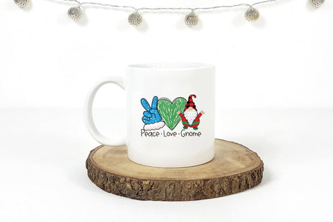 Peace Love Gnome, Christmas PNG Sublimation Sublimation CraftLabSVG 
