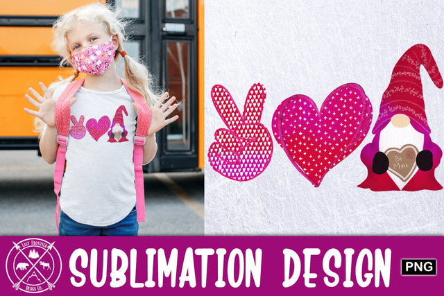 Peace Love Gnome Sublimation Sublimation Last Frontier Design Co. 