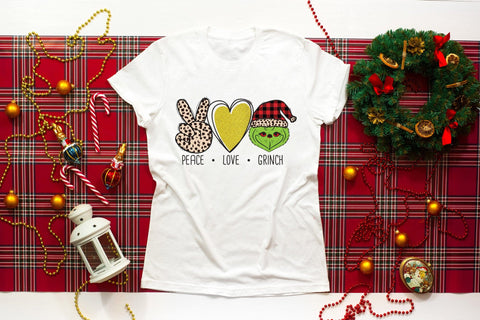 Peace Love Grinch | Christmas PNG Sublimation Sublimation CraftLabSVG 