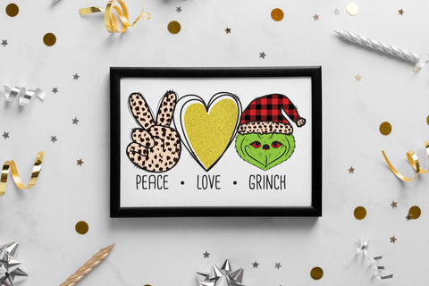 Peace Love Grinch | Christmas PNG Sublimation Sublimation CraftLabSVG 
