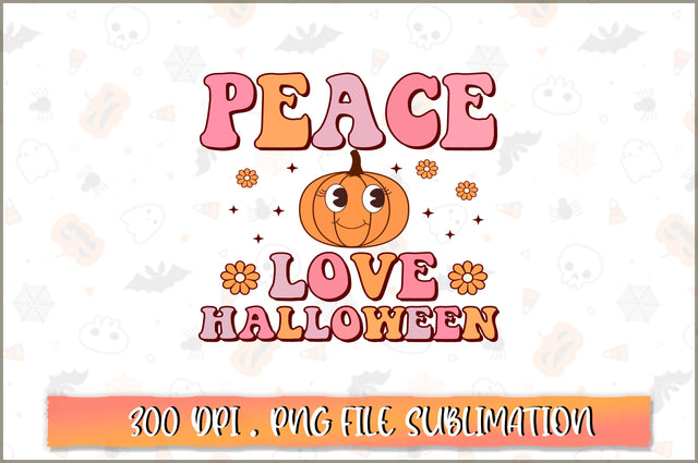 Peace love halloween PNG SVG Shetara Begum 