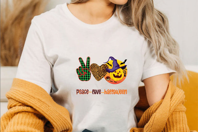 peace love halloween Sublimation SVGArt 