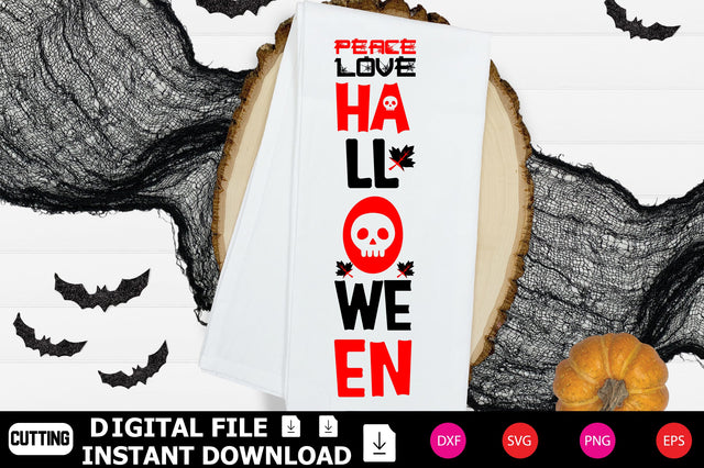 Peace Love Halloween SVG Shahin alam 
