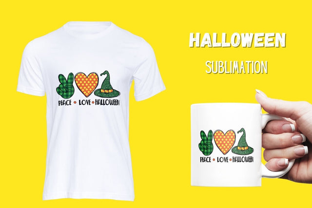Peace Love Halloween2 Sublimation Sublimation SvgOcean 
