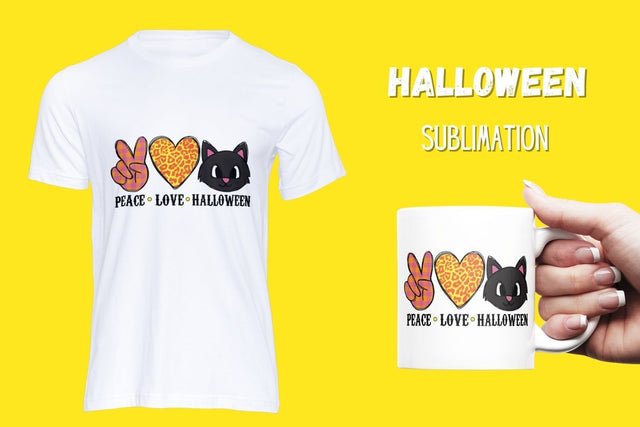 Peace Love Halloween3 Sublimation Sublimation SvgOcean 