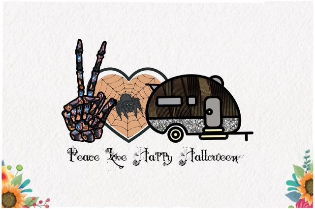 Peace Love Happy Halloween Sublimation Sublimation Jagonath Roy 