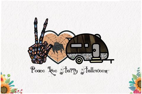 Peace Love Happy Halloween Sublimation Sublimation Jagonath Roy 