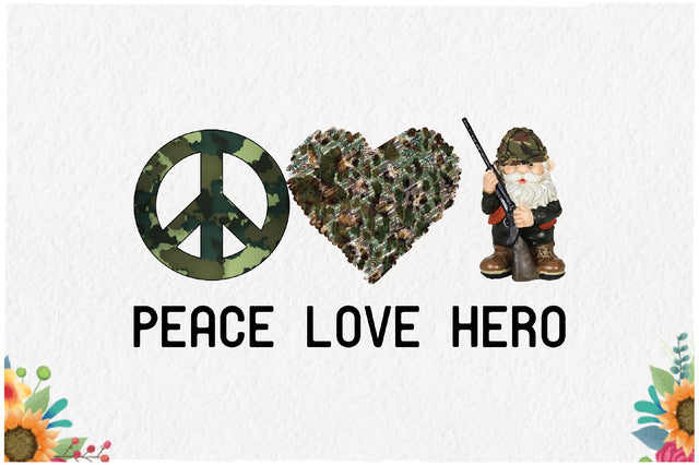 Peace Love Hero Sublimation Sublimation Jagonath Roy 