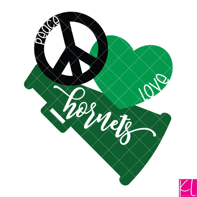 Peace Love Hornets SVG Kelly Lollar Designs 