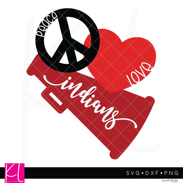 Peace Love Indians SVG Kelly Lollar Designs 