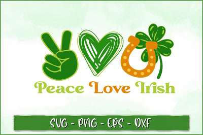 Peace love irish Retro SVG SVG Shetara Begum 
