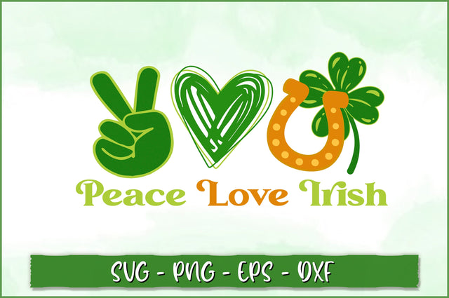 Peace love irish Retro SVG SVG Shetara Begum 