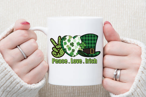 Peace Love Irish Sublimation Design Sublimation designartist 
