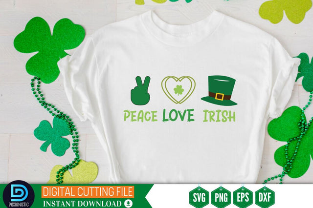 Peace love irish SVG SVG DESIGNISTIC 
